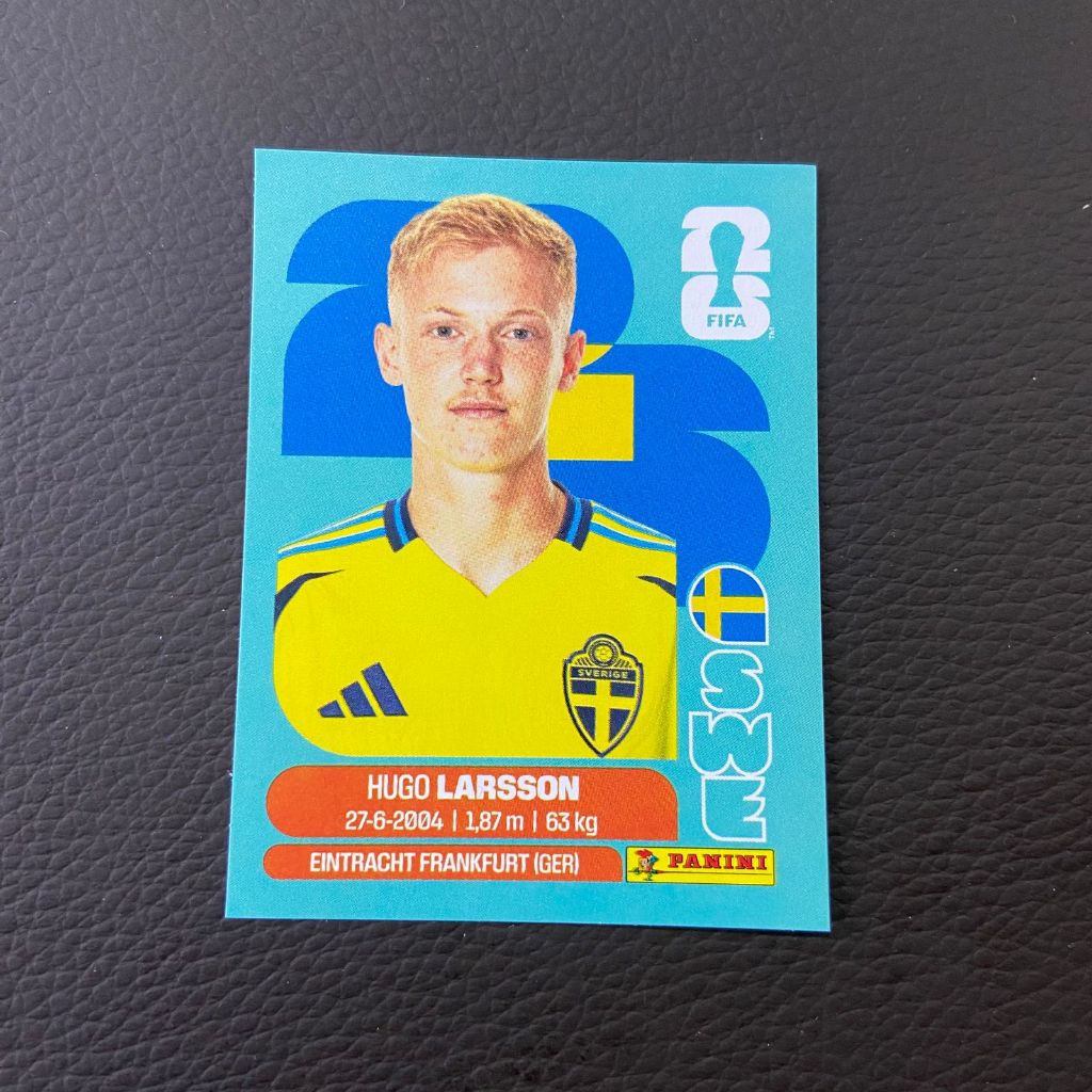 Figurinha Avulsa Copa do Mundo 2026 - Hugo Larsson N°9, Suécia