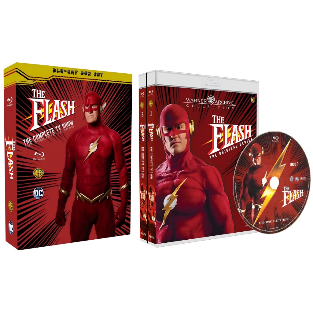 Blu-ray Box seriado The Flash - 1990 - Caixa contendo a coleção completa com todos os 22 episódios em bluray