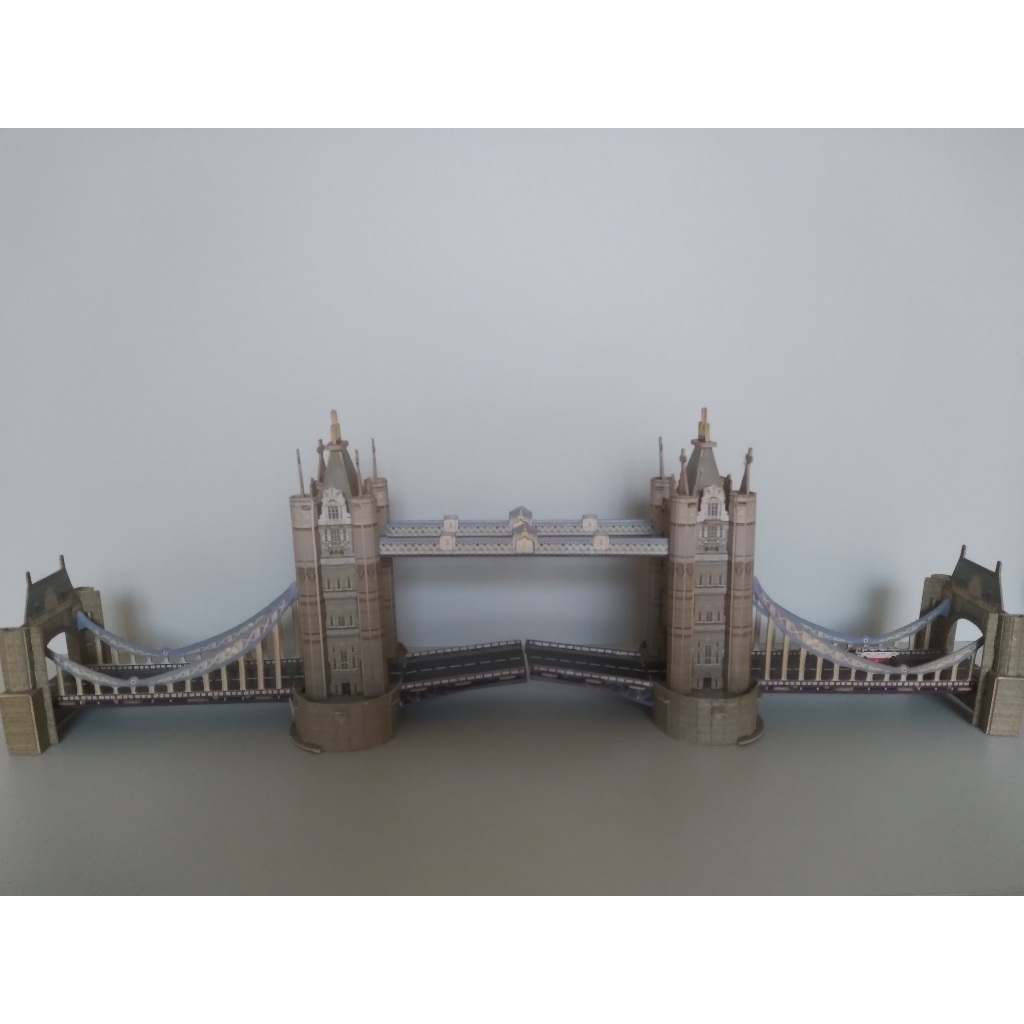 Modelismo Maquete Tower Bridge Londres - Puzzle 3d + Brinde - Quebra-cabeça 3D Decoração