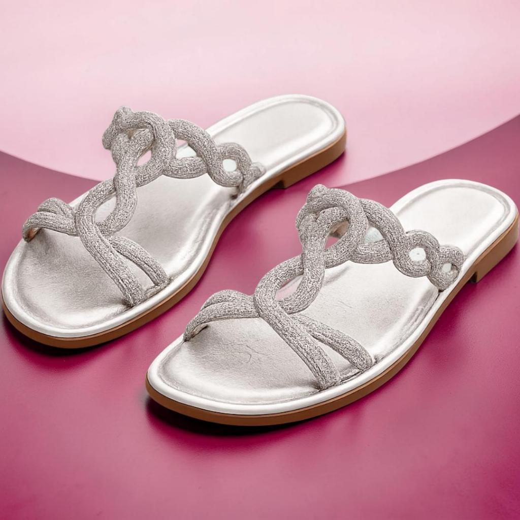 Chinelo Feminino Virginia Rasteira Brilhante e Confortável - Cantinho dos achadinhos PROMOÇÃO
