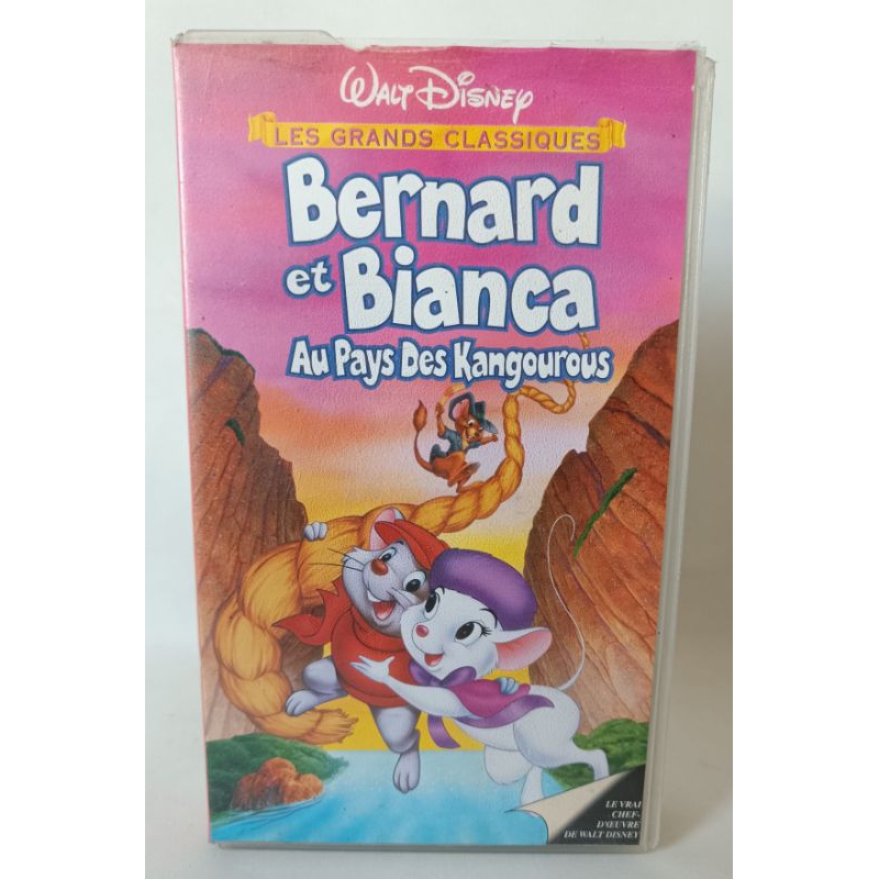 VHS Bernard Et Bianca Au Pays Des Kangourous É EM FRANCÊS NAO TEM LEGENDA Walt Disney Les Grands Classiques colecionador