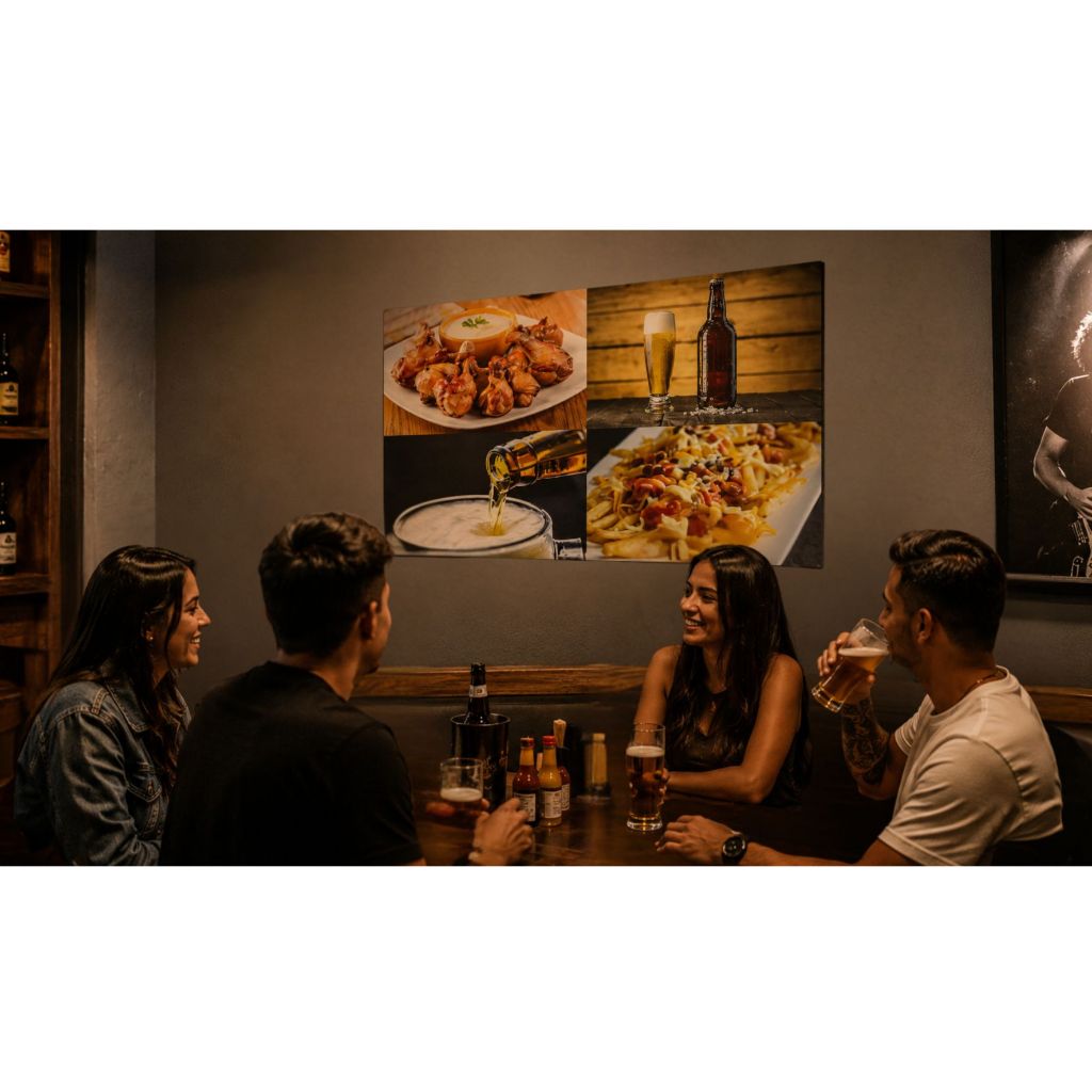 Painel Adesivo Parede Cerveja Petiscos Porções Comida Bebida