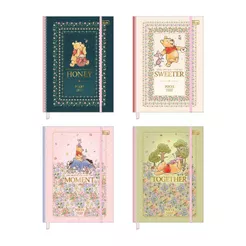 Agenda Costurada Vintage 2027 Winnie The Pooh 17,6 x 23,9 cm 176 Folhas - Tilibra | Vintage