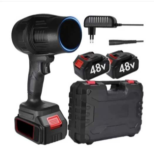 Soprador Turbo 2 Baterias 48V ou Mini USB Bivolt - Multiuso para Carro, Casa e Eletrônicos