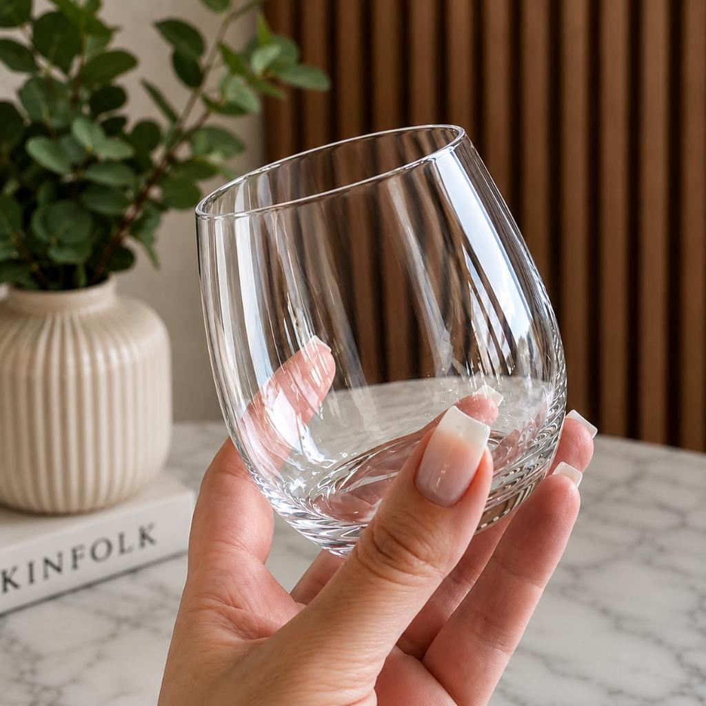 Copo baixo Sonetto em cristal ecológico 380ml A9,3cm
