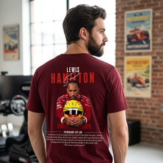 Camiseta Lewis Hamilton F1 Formula 1 Corrida Automobilismo Lançamento Excluisivo Algodão Premium Várias cores