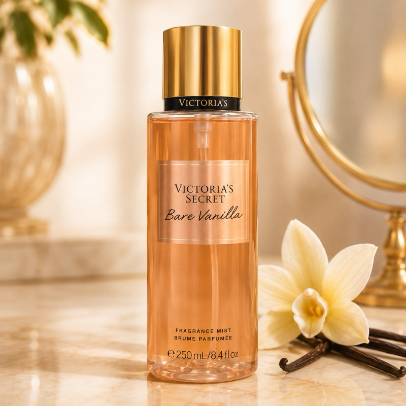 Body Splash Corporal 250ml Bare vanilla Victoria’s Secrets original - Fixação Prolongada e Aroma Deliciosor