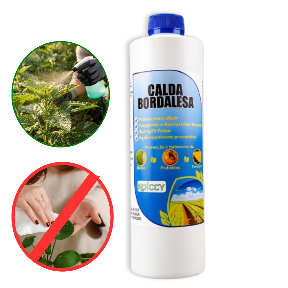 Calda Bordalesa Fungicida e Bactericida Fertilizante 500Ml - Spray