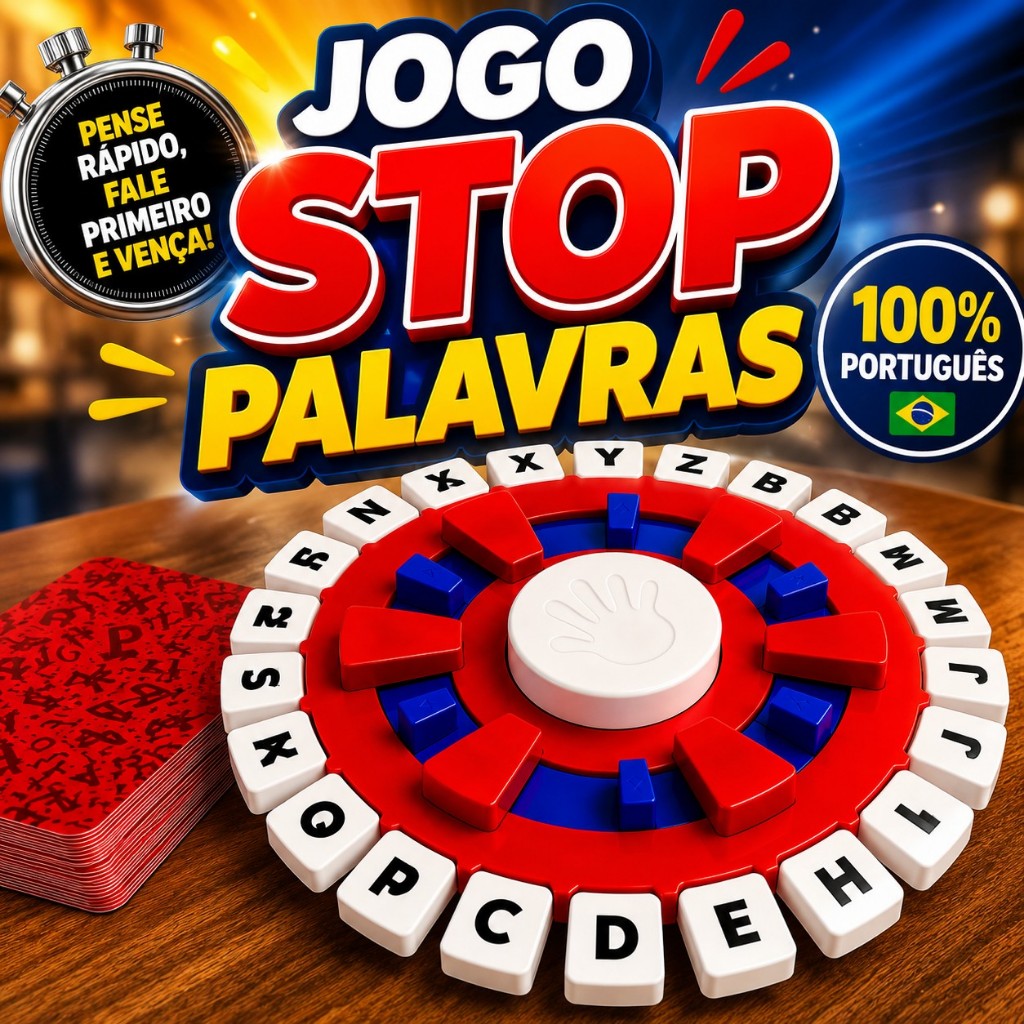 Jogo Stop 10s Tapple Relé De Eletrônico Caça Palavras Responda Rápido em Português Grande