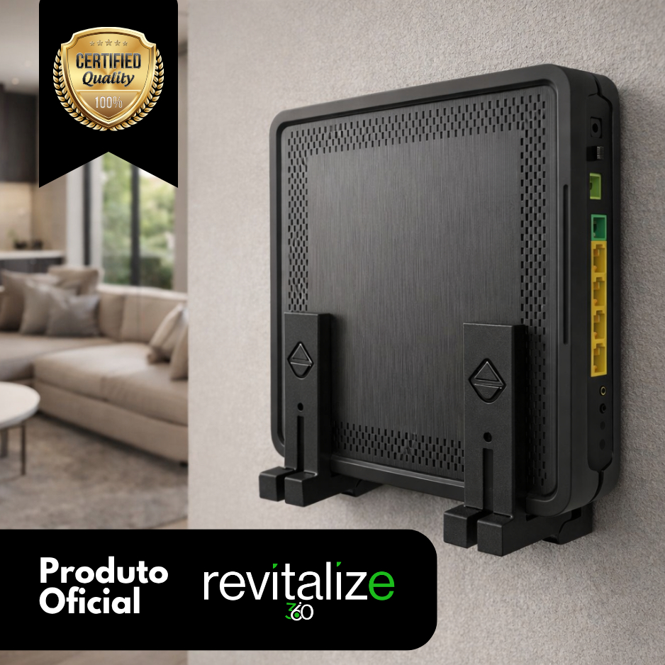 Suporte Roteador Modem de Parede Organizador Universal Wi Fi Ajustável