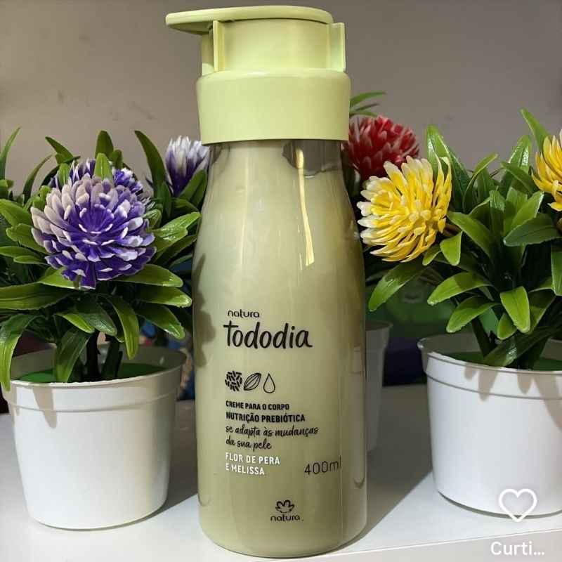 Hidratante Loção Corporal Desodorante Flor de Pera e Melissa 400ml Natura Tododia Val 05/28 Original Vegano.