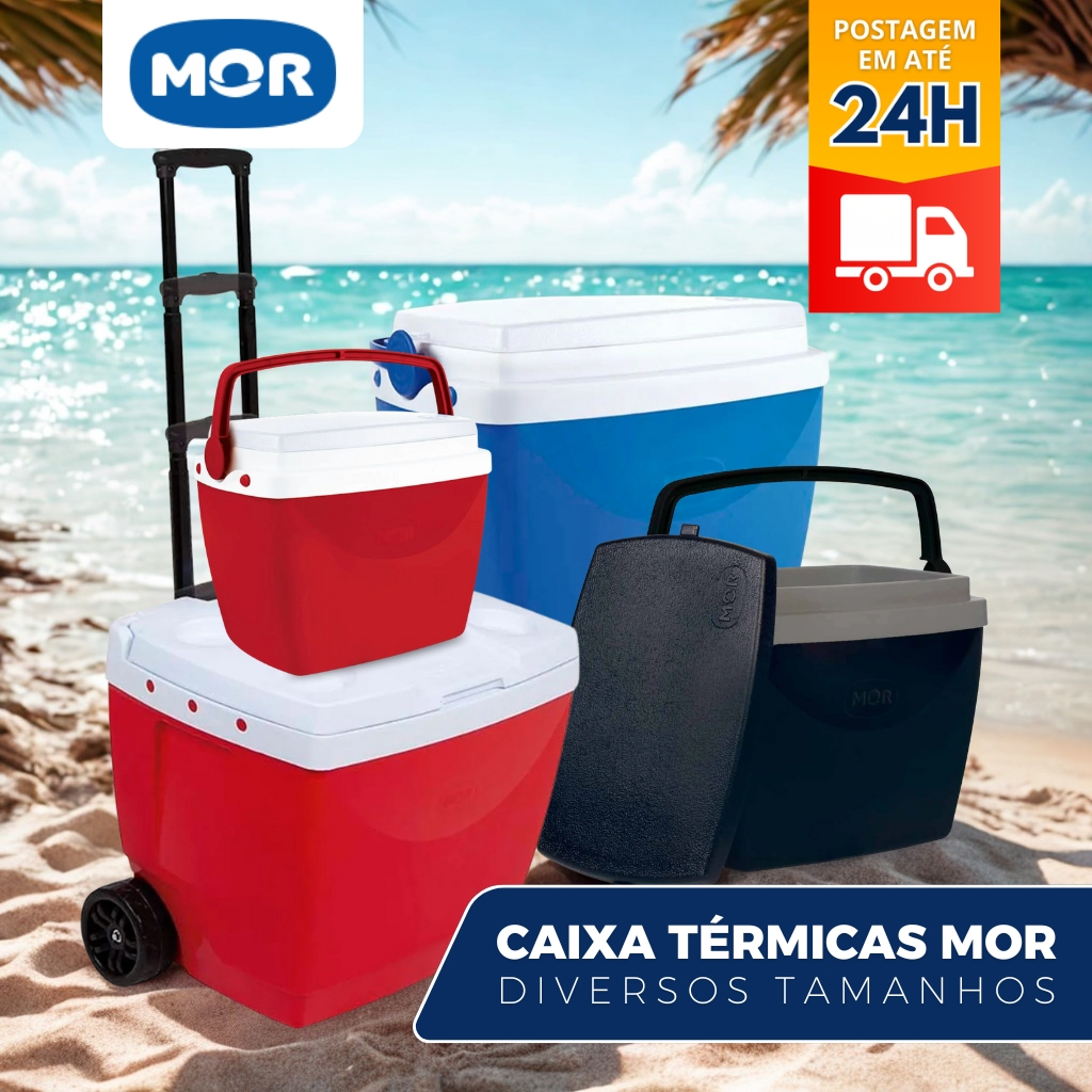 Caixa Termica Mor Cooler Para Gelo Bebidas Praia Vários Tamanhos Oferta Mor