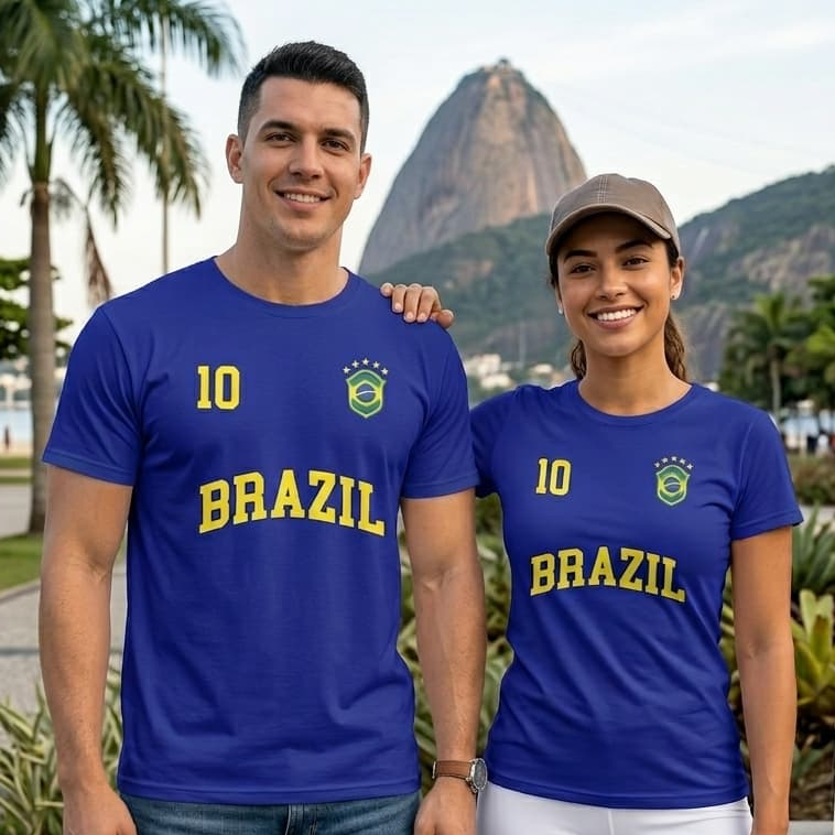 Camisa do brasil, camiseta seleção para copa do mundo, algodão premium, 10 do Ney