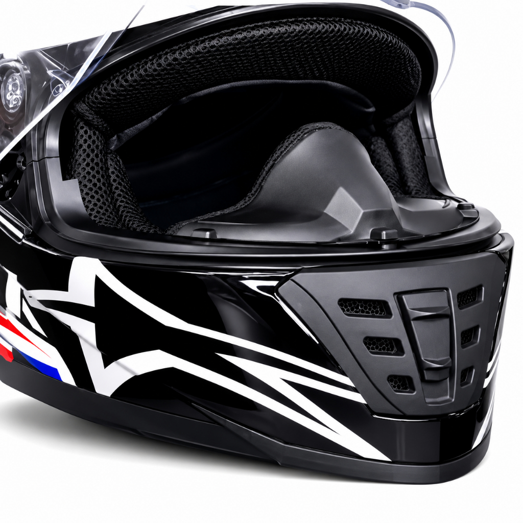 Narigueira Alta Capacete Fechado Universal Fw3 Ls2 Axxis NoRisk Esportiva — imagem 2 de 2