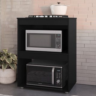 Balcão de Cozinha p/ Cooktop Adriana 4 ou 5 Bocas 2 Nichos Compacto e Resistente - Moblyar