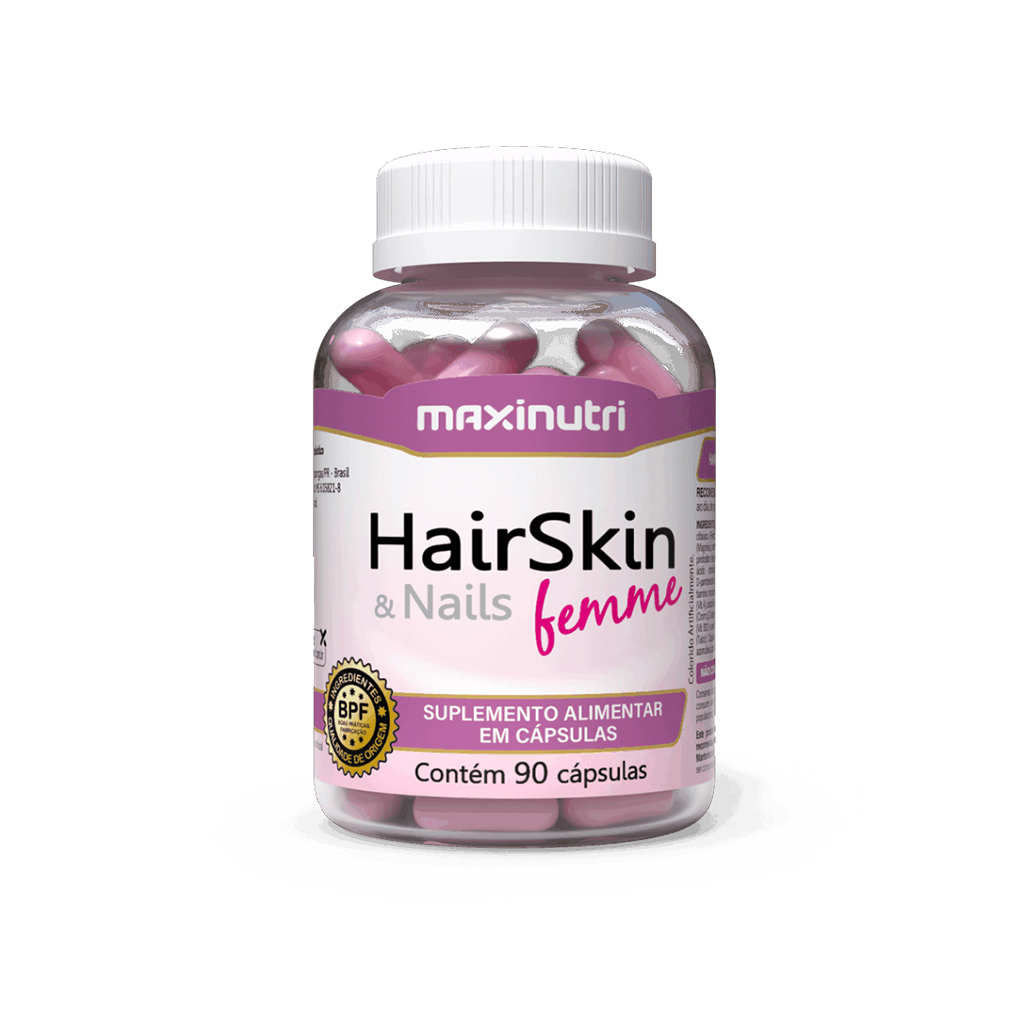 Hairskin Femme Cabelos e Unhas Biotina Com 90 Capsulas Maxinutri