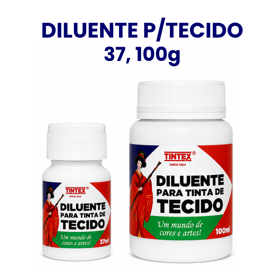 Diluente para Tinta de Tecido 37ml e 100ml - TINTEX