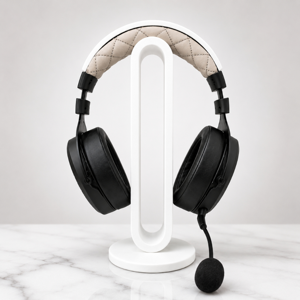 Suporte de mesa para Headset Fone de Ouvido Gamer Organizador de Base Premium Home Office Alta Qualidade Luxo Slim — imagem 2 de 2
