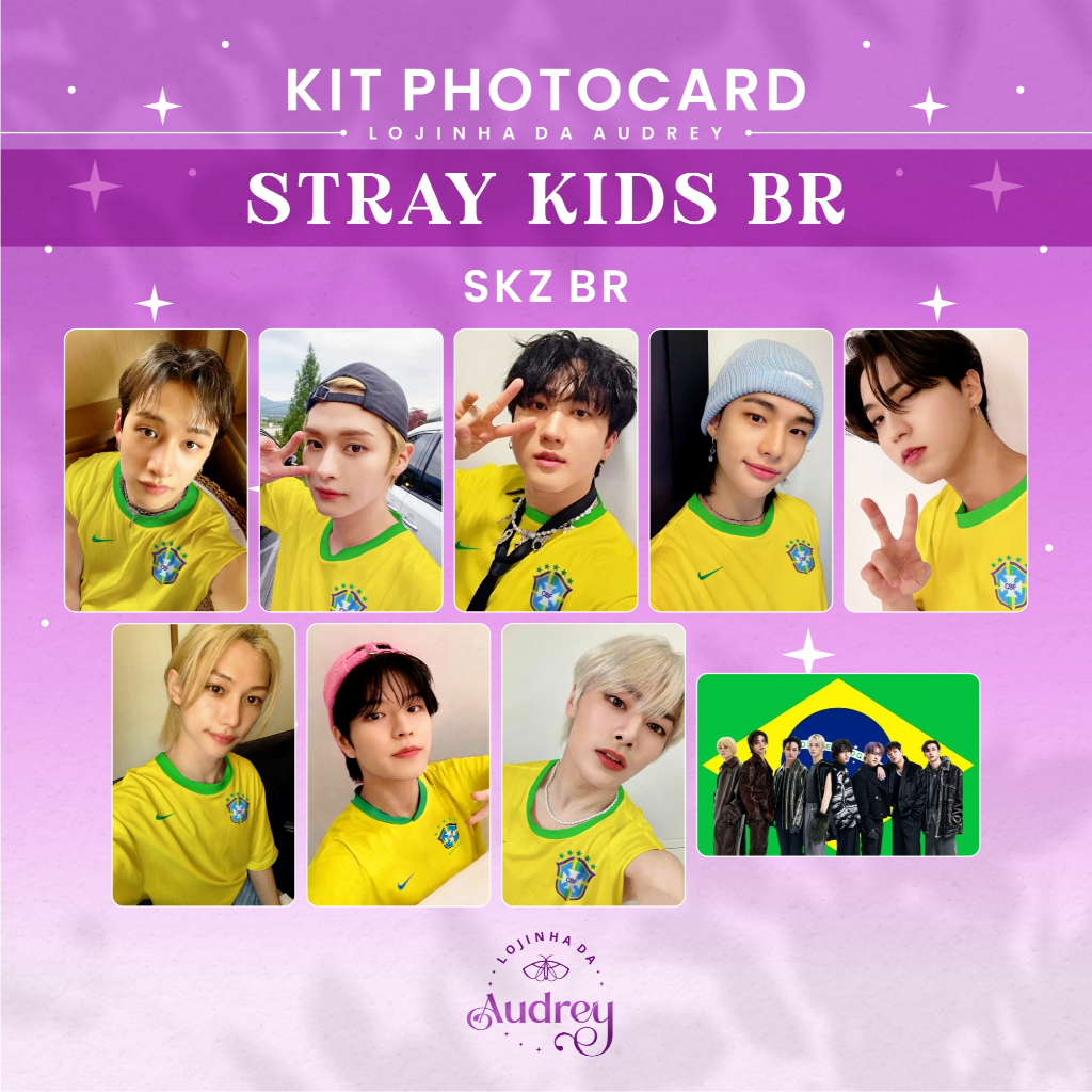 Photocard Stray Kids Brasil • Escolha o Seu! Photocard Frente e Verso • Seleção Brasileira • K-pop Fanmade, STAY