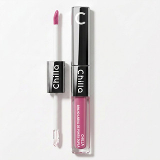 Kit Chilla 6 Cores Batom Duo - Matte e Gloss, À Prova D'água, Longa Duração e Hidratante