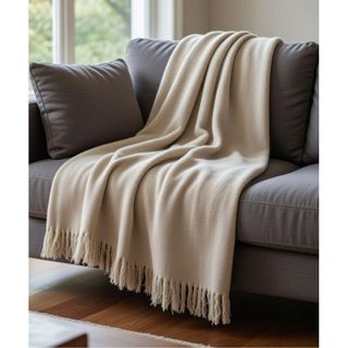 Manta Para Sofá 2,20 x 1,50 M De Algodão Protetora Decorativa De Luxo Envio Imediato