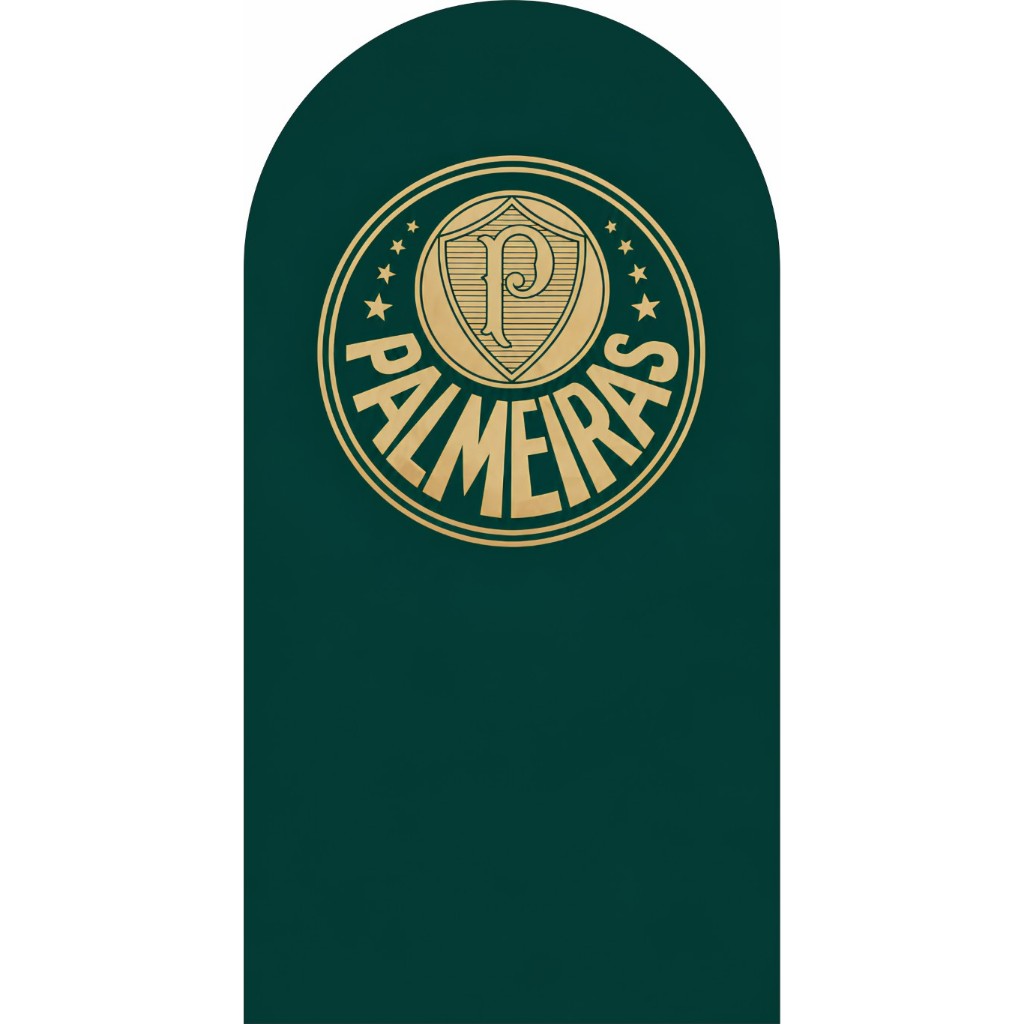 PAINEL DE FESTA TEMA TIME PAULISTA VERDÃO - ROMANO 2X1 - EM TECIDO SUBLIMADO