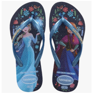 Havaianas infantil Frozen azul brilhante slim