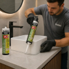 Cola Cuba, espelhos e ceramicas com Fixação profissional Polidag 360g Branco Alta resistencia
