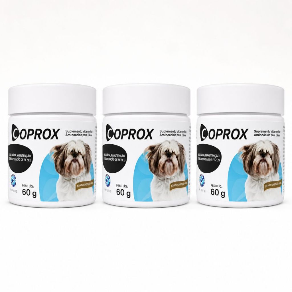 3 Coprox Duprat Inibidor Vontade Comer Fezes Cães 60g