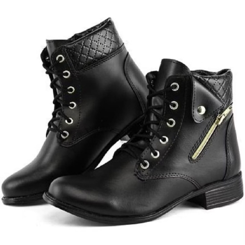 Coturno Feminino Cano Curto - Conforto e Estilo em Sintético