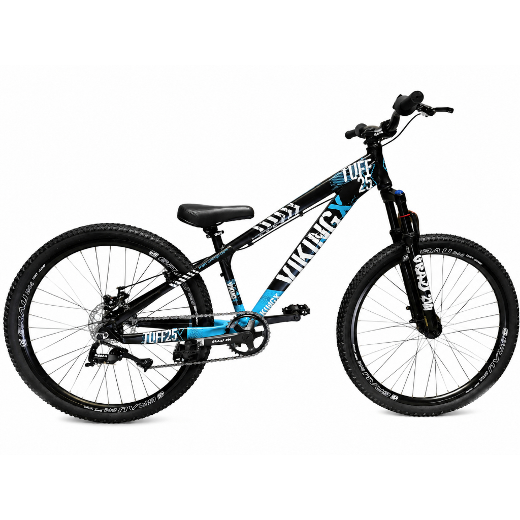 Bicicleta VikingX Tuff X-25 Aro 26 Grau 244 Freeride Wheeling Freio a Disco