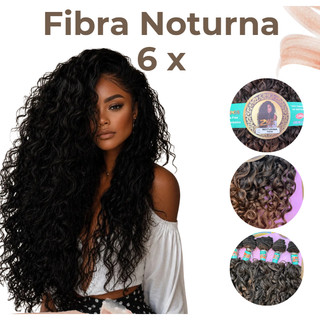 Cabelo Bio Fibra Cacheado 6X Na Tela 240g  - Naturno