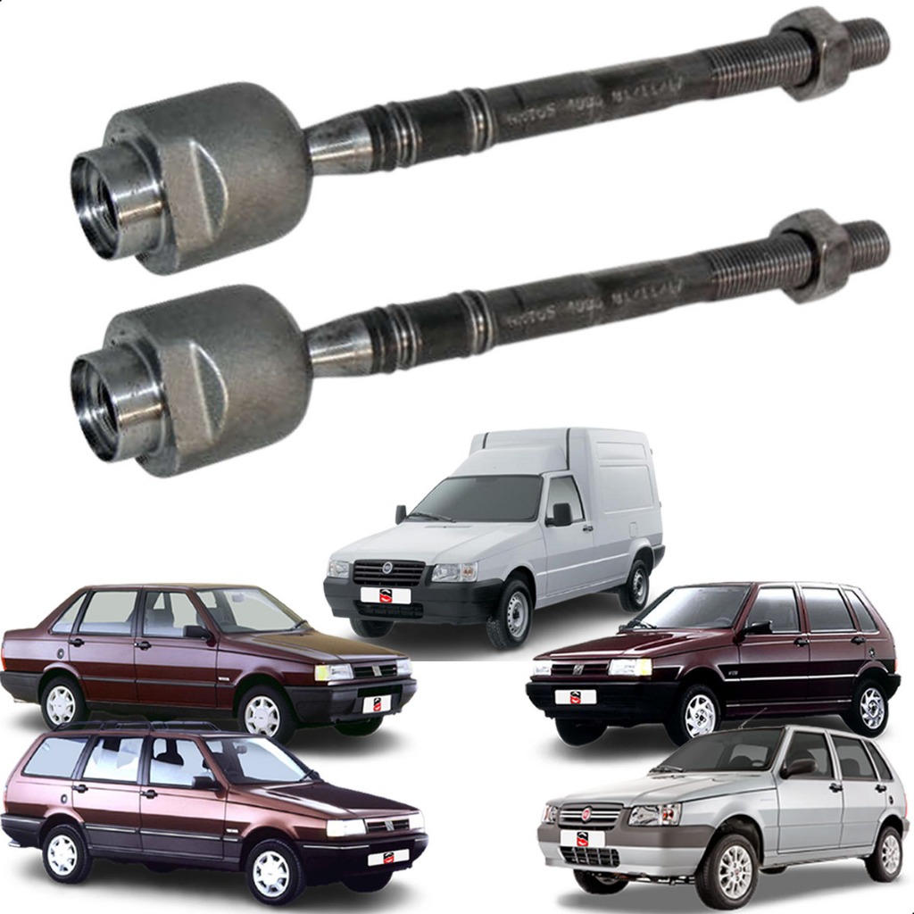 Par Braço Barra Axial Fiat Uno Premio Elba Fiorino 91/2013..
