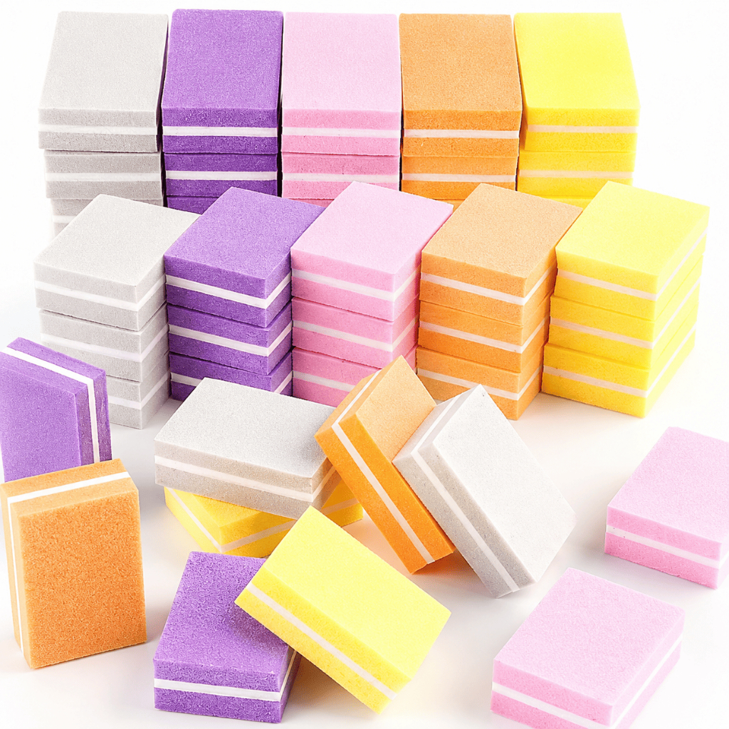 150/100/50/25 Mini Lixas Bloco Quadrada Buffer Polidora Manicure 100/180 nail unhas perfeitas