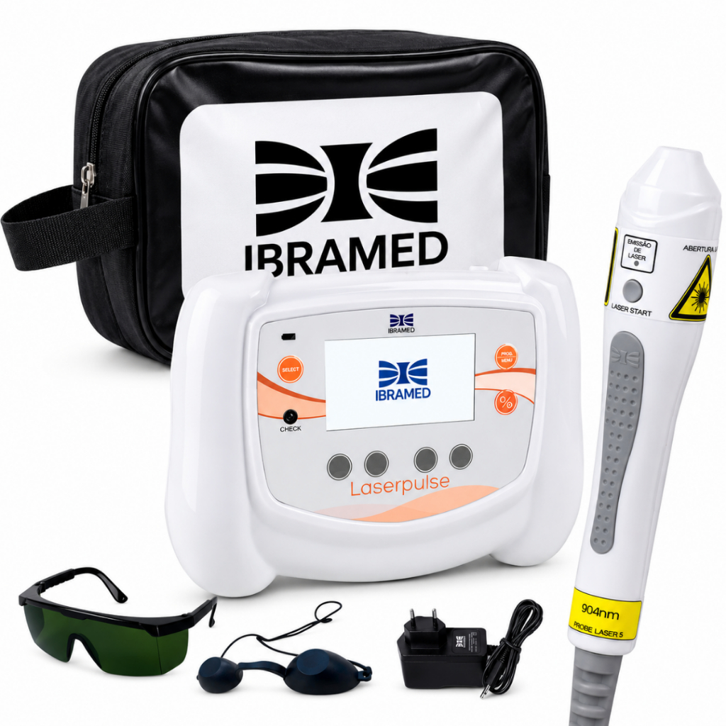 Laserpulse Ibramed 904nm Laser Terapêutico Com Bolsa Transparente