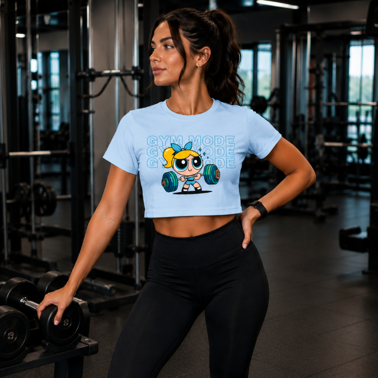 Cropped Feminino Fitness Academia Meninas Superpoderosas Treino 100% Algodão