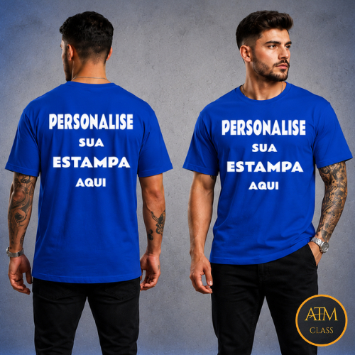 Camiseta Camisa Personalizada Com sua Estampa Arte para Empresas ou Qualquer imagem 100% Algodão
