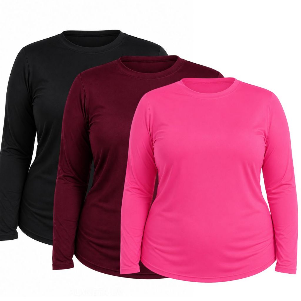 KITs Camisa uv Plus Size FEMININA proteção térmica segunda pele  masculino e feminino ENVIO RÁPIDO