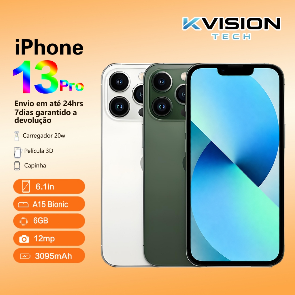 iPhone 13 Pro 128GB ou 256GB Carregador Garantia e Nota Fiscal