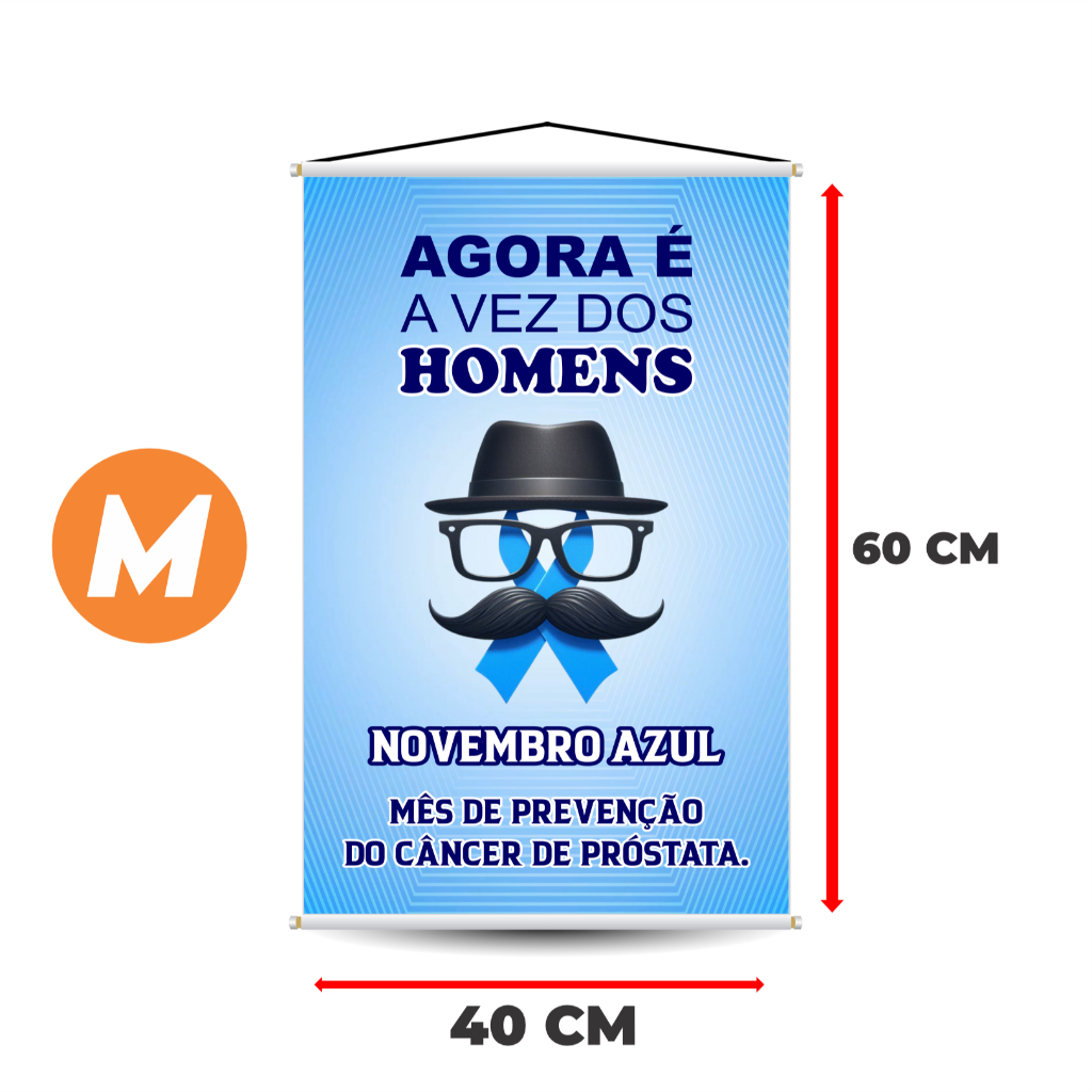 Novembro Azul Banner Campanha Conscientização Saúde do Homem - OBS. NÃO ALTERAMOS ARTE — imagem 2 de 2