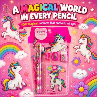 FOFY KIT UNICÓRNIO HAPPY 6 PEÇAS