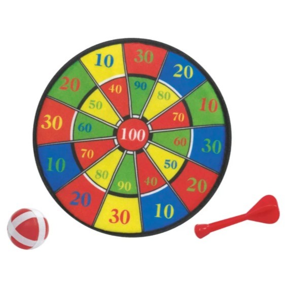 Brinquedo Tira ao Alvo 35cm Jogo de Dardos Infantil, Festa Ao Ar Livre, Jogo Educacional
