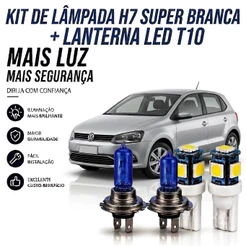 Lâmpada farol BAIXO - SUPER BRANCA POLO 2007 ATÉ 2014