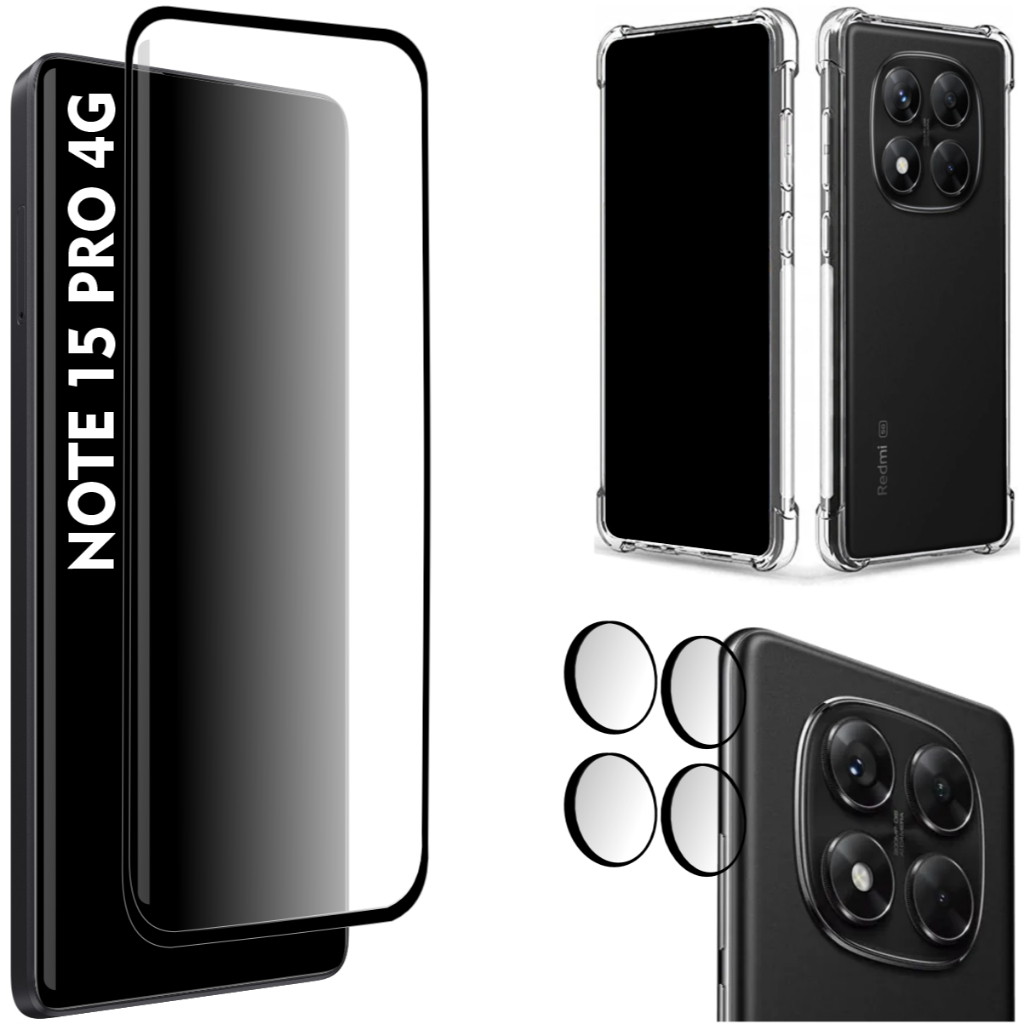 Película Xiaomi Redmi Note 15 Pro 4G -  Película da Câmera - Capinha Anti Impact