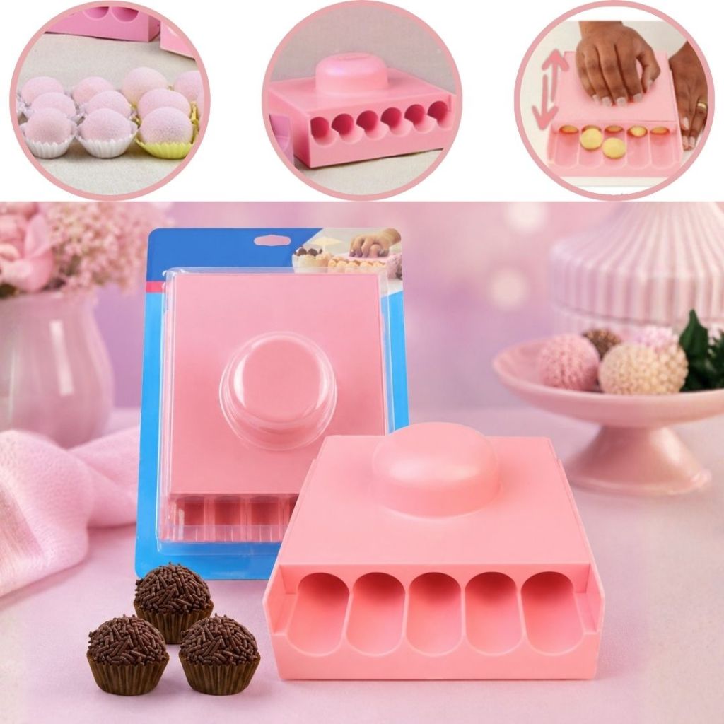 KIT ENROLADOR BOLEADOR DE DOCES 2 TAMANHOS CHOCOBRAZ BLUESTAR (CHOCO)