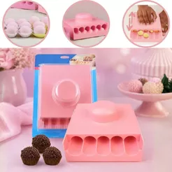 KIT ENROLADOR BOLEADOR DE DOCES 2 TAMANHOS CHOCOBRAZ BLUESTAR (CHOCO)