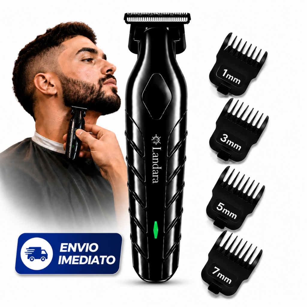 Maquina De Cortar Cabelo E Acabamento Barba Profissional Zero Gap Motor Potente Silenciosa Sem Fio