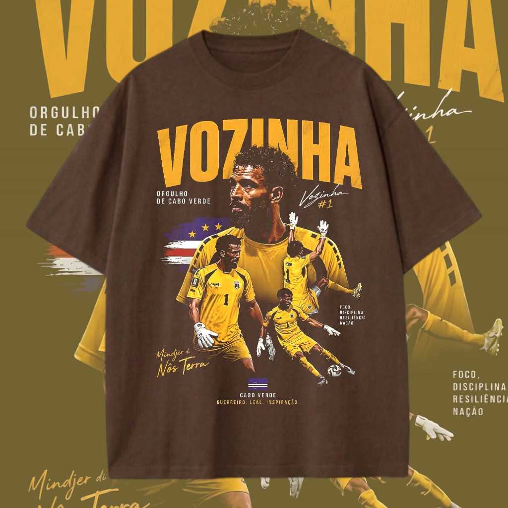 Camiseta Unissex Cabo Verde Camisa Goleito Vozinha Idolo Blusa de Algodão Time