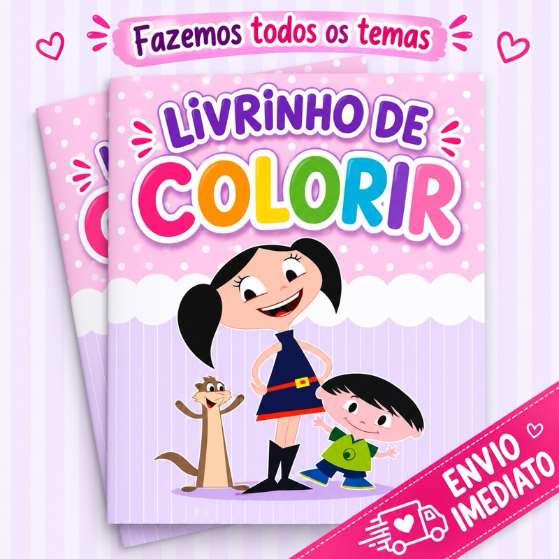Livro de Colorir Lembrancinha Aniversário- Vários Temas