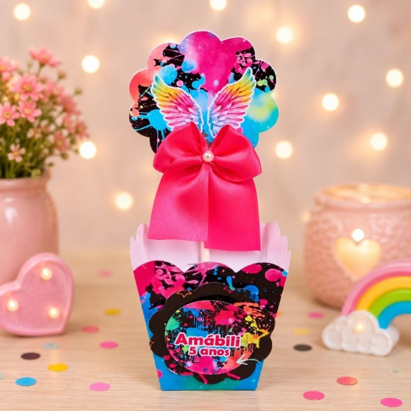 Centro de Mesa Neon 2 - Personalizados - Lembrancinha - Festa Infantil - Aniversário- Decoração - DESMONTADO
